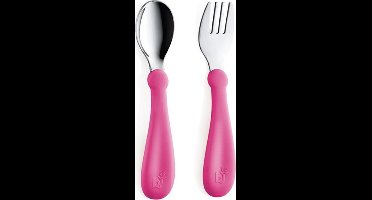 Babyjem Vork En Lepel Metaal Roze
