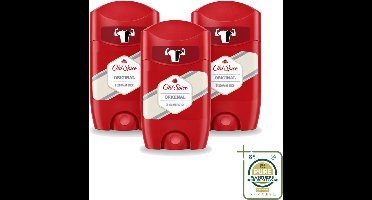 3 x Old Spice - Original - High Endurance - Deodorantstick - Langdurige Frisheid - 50 g - Wasstrips - Deodorantstick - Langdurige Frisheid - Mannelijke Geur - Zweetbescherming - Klassieke Geur