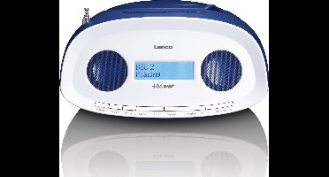 Lenco SCD-69BU - Draagbare radio cd speler met DAB en USB-ingang - Blauw