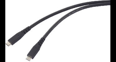 Renkforce RF-6662038 USB-C-kabel USB 4.0 USB-C 0.50 m Zwart TPE-mantel