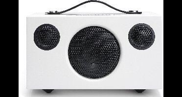 Audio Pro T3+ Draagbare Bluetooth Luidspreker – 2×5W + 15W Klasse D – 3,5” Woofer & 2 Textieldome Tweeters – Frequentiebereik 70 Hz – 20 kHz – Compact & Draagbaar – Wit