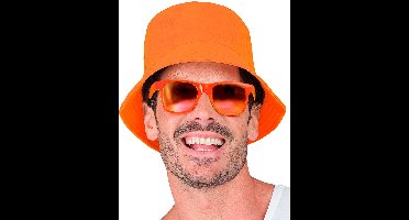 Vissershoedje neon oranje