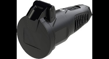 PC Electric 2522-ss Koppeling met randaarde Massief rubber 250 V Zwart IP54