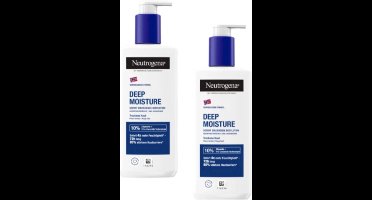 Neutrogena Noorse Formule Deep Moisture Bodylotion | droge huid | 2-pack | 2x 400ML