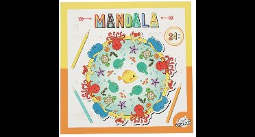 Mandala Kleurboek voor Kinderen Zeedieren - Geschikt voor kleurpotloden en kleurstiften