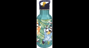 Stor Bluey Blue Waterfles Groen Kinderen