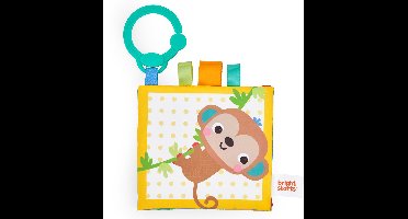 Zacht babyboekje Safari Buddies - Bright Starts - vanaf 0 maanden