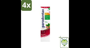 Parodontax - Tandpasta - Herbal Twist - Ginger & Mint - 75 ml - Voordeelverpakking - 4 stuks - Tandpasta - Tandvlees
