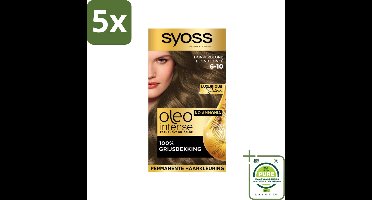 Syoss Oleo Intense - Haarverf - 6-10 - Donkerblond - 115ml x 5