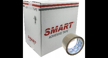 Bruine Acryl Pakkingstape Smart 48mm x 50m - 36 Rollen