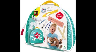SES Creative - Petits Pretenders - Dokterskoffer - met spuitjes, gaas, verbandtape, pincet en spatels - rollenspel speelgoed vanaf 3 jaar