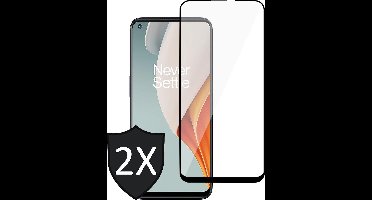 Screenprotector geschikt voor OnePlus Nord N100 - FullGuard Screen Protector - 2 Stuks