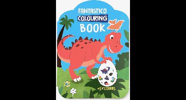 Fantastico Colouring Book - Dinosaurus - Kleurboek - Stickerboek