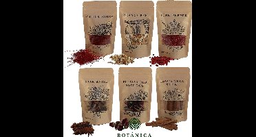BOTANICA Gin Botanicals – Mix 2 van 6 Soorten Ginkruiden – 200 g – 100% Natuurlijk – Garnering voor Gin Tonic, Cocktails & Desserts – Premium Kwaliteit
