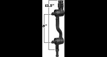 Adjustable Adapt-A-Post™ 13.5" Extension Arm RAP-114-APB2U