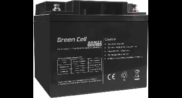 GREEN CELL 12V 40Ah VRLA AGM accu met B4 Terminal