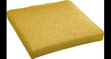 Hespéride Korai Stoelkussen met klittenband - Waterafstotend - Afneembare hoes - 40x40cm - Mosterd