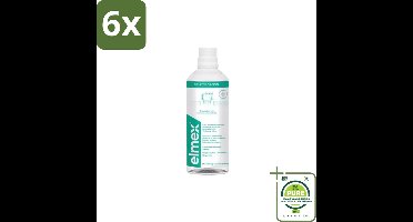 Elmex Mondspoeling Sensitve 400 ml - Voordeelverpakking - 6 stuks - Gevoelige tanden - Tandspoeling
