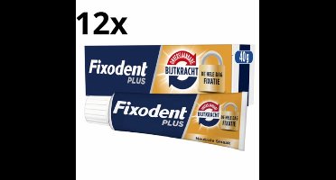 Fixodent Plus Dual Power Kleefpasta - Voordeelverpakking - 12 Stuks