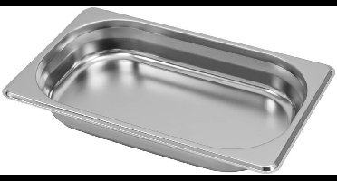 MEGA-M Gastronormbak - GN 1/4 - 265x162x40 mm - Roestvrij Staal