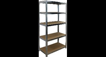 ERRO Opbergrek - Stellingkast metaal - Gegalvaniseerd - 875 kg draagkracht - Monteren zonder schroeven - 180x90x40cm