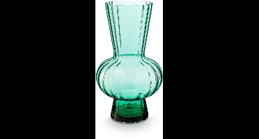 vtwonen Vaas - Bloemenvaas van Glas - Groen - 26x45cm