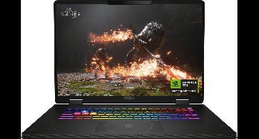 MSI Crosshair 18 HX AI A2XWGKG-017NL - Gaming Laptop - Core Ultra 9 - RTX 5070 - 32GB/1000GB - 240 Hz - 18 inch