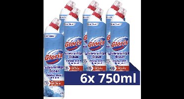 Glorix - Toiletreiniger Zonder Bleek - Ocean- 6 flessen x 750 ml - Voordeelverpakking