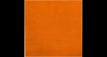 Servetten - papier - Oranje, 16,5x16,5cm