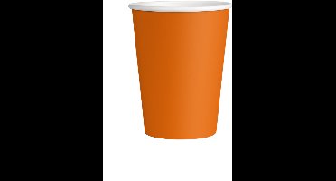 Wegwerpbekertjes Pastel Oranje 7cm – 8st — feestjecreatief