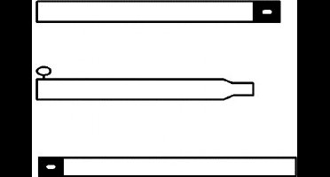 Campking Tentstok aluminium 80-220cm - Stokdelen -