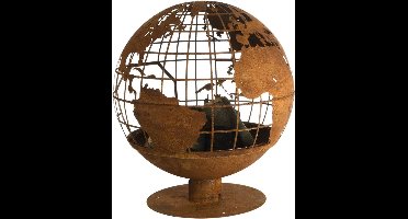 Esschert Design vuurkorf - wereld-vuurbol - wereldbol - FF451 - haard