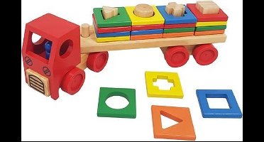 Houten vormen sorteertruck