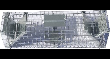 Doorloopval rat, marter, bunzing, kat en vos 122x29x32cm