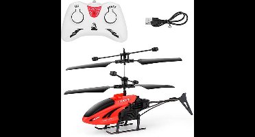 Rc helikopter - Hand bestuurbare en afstandsbediening bestuurbaar - Rood