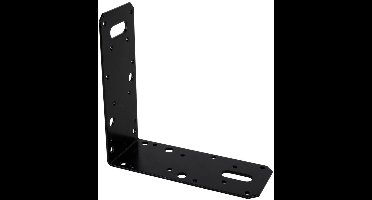 Hoekanker Vlak - 150 x 150 x 60 x 2.5 mm - Zwart