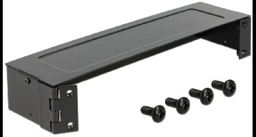 10'' Patch Panel behuizing 1U - metaal / zwart