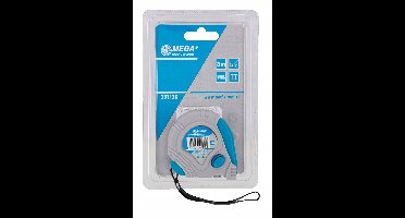 MEGA Rolbandmaat 3m x 16mm met 3 remmen en rubberen grip