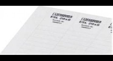 Phoenix 0808257 - Terminal block markers - 10 pc(s) - Polyester - White - 29 mm - 8 mm