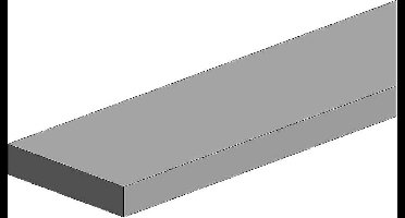Polystyreen Rechthoekigprofiel – 350 x 2 x 2 mm – 9 stuks