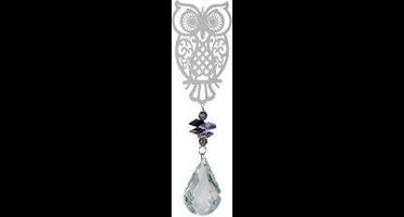 Windspinner, Nature's Melody, Magic Kristall Windspinner, Uil/ Owl, CSD16OW, ca 40 cm