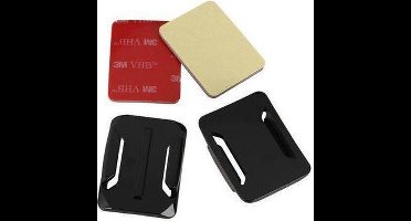 2x Curved Surface Helm Mount met 3M Sticker voor GoPro