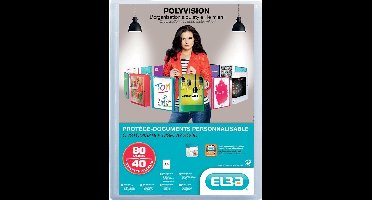 Elba Polyvision Showalbum, A4, 40 tassen, transparant
