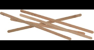 Roerstaafje uit hout | gecoat | 140 mm | pak van 1000 stuks - 711118
