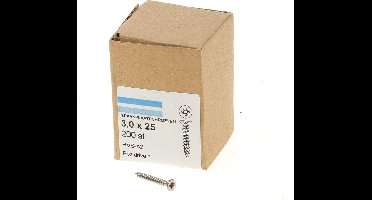 Hoenderdaal Spaanplaatschroef RVS platverzonken kop PZ1 voldraad 3.0X25 (per 200 stuks)