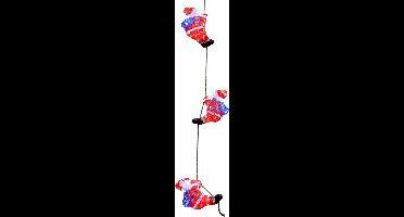 3x Deuba Kerstfiguur Kerstman – LED Acryl 30cm –Wit Licht