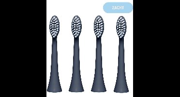 Smyle Opzetborstels voor Smyle Elektrische Tandenborstel – 4 Stuks – Ocean Bound Gerecycled Plastic – Soft – Zwart