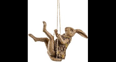 Cosy @ Home Paashaas On Swing Greige 32x14xh21,5cm P