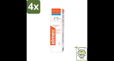 Elmex Tandpasta Anti-Cariës Gentle White 75 ml - Voordeelverpakking - 4 stuks - Tandpasta anti cariës - Remineralisatie