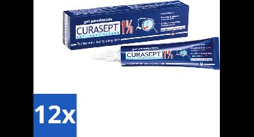 12 x Curasept Parodontaal Gel 1% CHX 30 ml - Parodontale Gel - Chloorhexidine Gel - Tandvlees Verzorging - Mondhygiëne - Anti-discoloration